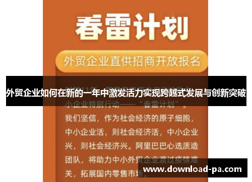 外贸企业如何在新的一年中激发活力实现跨越式发展与创新突破